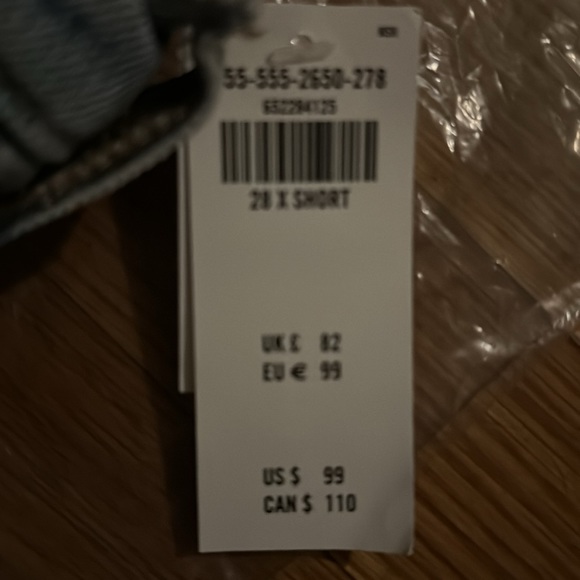 Abercrombie & Fitch A&F 90s Straight Ultra High Rise Jeans 6 XS extra short - Picture 3 of 5